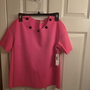 Pink Embellished Women's Top